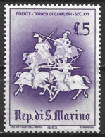 San Marino 1963. Scott #558 (MH) Medieval, Tournement, Florence - Ungebraucht