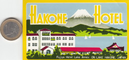 ETIQUETA - STICKER - LUGGAGE LABEL  JAPAN  - HOTEL HAKONE - FUJIYA - Etiquettes D'hotels