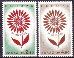 GREECE 1964 Europe CEPT Set MNH Vl. 923 / 924 - Neufs