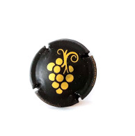 Capsules Ou Plaques De Muselet CHAMPAGNE  Générique GRAPPE RAISIN DORÉE FOND MAT - Colecciones