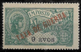 MACAU 1919 War Tax Stamps - Revenue Stamps Overprinted TAXA DE GUERRA MH NG ( (NP#70-P15-L7) - Ongebruikt