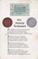 AK Drei Deutsche Reichsmark - Gedicht - Humor - Inflation - 1921 (67527) - Monnaies (représentations)