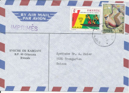 Rwanda Rwandaise Air Mail Cover Sent To Switzerland 1979 - Autres & Non Classés