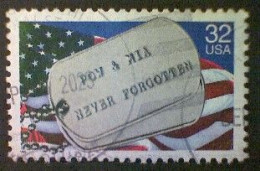 United States, Scott #2966, Used(o), 1995, POW/MIA Issue, 32¢, Multicolored - Usados