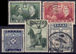 YT 435, 436, 439, 441, 451 - Used Stamps