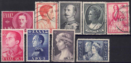 YT 640 à 643, 645, 647 à 649, 651 - Used Stamps