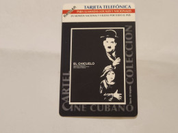 CUBA-(CU-ETE-URM-036)-Charlie Chaplin)-URMET-(57)-(5.00 Pesos)-(503320734)-mint Card+1card Prepiad Free - Kuba