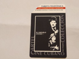 CUBA-(CU-ETE-URM-036)-Charlie Chaplin)-URMET-(58)-(5.00 Pesos)-(503437218)-used Card+1card Prepiad Free - Cuba