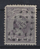 NVPH Nederland Netherlands Pays Bas Niederlande Holanda 42 CANCEL AMSTERDAM Puntstempel 5  ; Wilhelmina 1891 - Usados