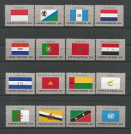 United Nations NY 1989 Flags  Y.T. 547/562 ** - Nuevos