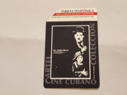 CUBA-(CU-ETE-URM-036)-Charlie Chaplin)-URMET-(59)-(5.00 Pesos)-(503486862)-used Card+1card Prepiad Free - Cuba