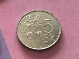 Münze Münzen Umlaufmünze Slowakei 5 Kronen 1994 - Eslovaquia