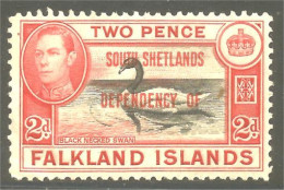 XW01-1358 Falkland South Shetlands Black-necked Swan Cygne Bec Noir MNH ** Neuf SC - Zwanen