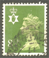 XW01-1205 Northern Ireland Queen Elizabeth II 8p Green - Irlanda Del Norte