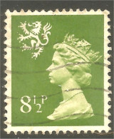XW01-1208 Scotland Queen Elizabeth II 8 1/2 Green - Scotland