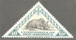 XW01-1774 Mozambique Triangle Rhinocéros Rhino Rinoceronte Nashorn MH * Neuf - Rinocerontes