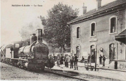 DEPT 11 SALLÈLES D'AUDE LA GARE TRES BELLE ANIMATION 9X14 REIMPRESSION DE CARTES ANCIENNES - Salleles D'Aude