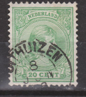 NVPH Nederland Netherlands Pays Bas Niederlande Holanda 40 CANCEL UITHUIZEN Kleinrond ; Wilhelmina 1891 - Used Stamps