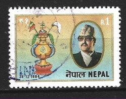 NEPAL. N°420 Oblitéré De 1984. Roi Birendra. - Nepal