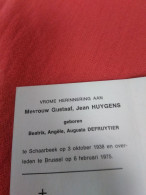 Doodsprentje Beatrix Angèle Augusta Defruytier / Schaarbeek 3/10/1938 Brussel 6/2/1975 ( Gustaaf Jean Huygens ) - Religion & Esotérisme