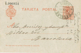 54069. Entero Postal  BAÑOLAS (Gerona) 1913. Alfonso XIII Medallon 10 Cts, Num 49n º - 1850-1931