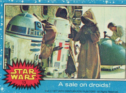 RARE / 1977 STAR WARS - Topps Original Blue Series 1 Carte # 13 - Star Wars