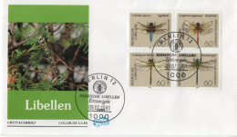 Germany Deutschland 1991 FDC Set Libellen Libelle Dragonflies Dragon-fly, Insect Insects, Berlin - 1991-2000