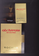 Lot 2 Miniature Vintage Parfum - Rochas - EDP - Alchimie - Plein Avec Boite 5ml + 1 Tube Plein 2ml Dans Support Neuf - Miniaturas Mujer (en Caja)