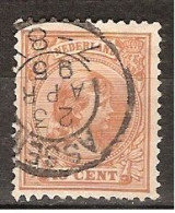 NVPH Nederland Netherlands Pays Bas Niederlande Holanda 39 CANCEL ASSEN Kleinrond ; Wilhelmina 1891 - Usati