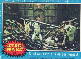 RARE / 1977 STAR WARS - Topps Original Blue Series 1 Carte # 39 - Star Wars