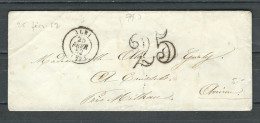 FRANCE 1852 Marwue Postale Taxée D'Albi - 1852 Louis-Napoléon