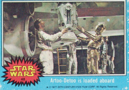 RARE / 1977 STAR WARS - Topps Original Blue Series 1 Carte # 48 - Star Wars