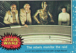 RARE / 1977 STAR WARS - Topps Original Blue Series 1 Carte # 49 - Star Wars