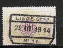 Chemins De Fer TR 39, Obliteration Centrale, LIEGE GMINS 1 A - Gebraucht