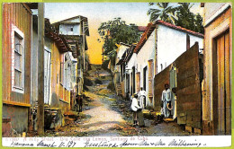 12748 - CUBA- Vintage Postcard - Santiago - A Hilly Street - 1907 - Cuba