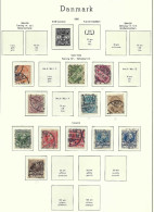 DANEMARK Ca.1882-1902: Lot D' Obl. - Usati