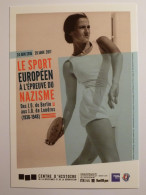 LANCER DE DISQUE / FEMME - ATHLETISME - Sport à L'épreuve Du Nazisme - JO Berlin Aux JO Londres - Carte Publicitaire - Atletica