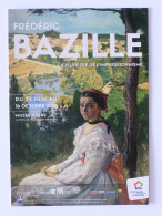 CASTELNAU LE LEZ (34/Hérault) - Petite Fille En Robe - Peinture Fréréric BAZILLE / Impressionnisme - Carte Publicitaire - Castelnau Le Lez