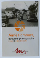 HENDAYE (64) - DOUANE - POSTE FRONTIERE / Voiture Ancienne / Douanier - Carte Publicitaire Photographe A. Pommier - Douane