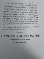 Doodsprentje Leontine Virginie Poppe / Sinaai 31/1/1908 - 13/2/1975 ( Achiel Rooms ) - Religion & Esotérisme