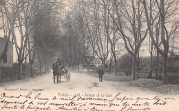 PERTUIS (Vaucluse) - Avenue De La Gare - Attelage De Cheval - Précurseur Voyagé 1903 (2 Scans) Saint-Germain-des-Fossés - Pertuis