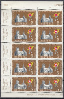 SCHWEIZ  607, Teilbogen (2x5), Postfrisch **, Kathedrale Lausanne, 1955 - Ungebraucht