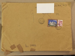 Romania Used Letter Stamp Cover 2021 Iasi Ruginoasa Alexandru Ioan Cuza Royal Palace Palais Victor Brauner Painter - Cartas & Documentos