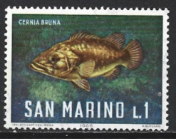 San Marino 1966. Scott #643 (MH) Fish, Stone Bass - Neufs