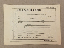 Romania Rumanien Roumanie - 1975 Confirmare De Primire / Postal Receipt Confirmation - Unused - Brieven En Documenten