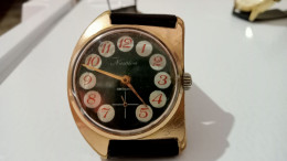 MONTRE MECANIQUE NEWTON PLAQUE OR EN MARCHE - Watches: Old