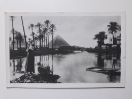 Old Postcard, Gizeh, Chephren-Pyramide - Pyramides