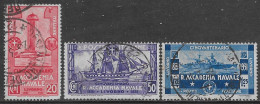 Italia Italy 1931 Regno Accademia Navale Di Livorno Sa N.300-302 Completa US - Oblitérés
