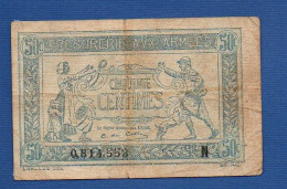 FRANCE - P.M1 – 50 Centimes 1917 Circulated, S/n N 0,814,553 - 1917-1919 Armeekasse