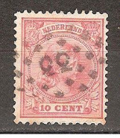 NVPH Nederland Netherlands Pays Bas Niederlande Holanda 37 CANCEL EINDHOVEN Puntstempel 33 ; Wilhelmina 1891 ZELDZAAM - Gebraucht